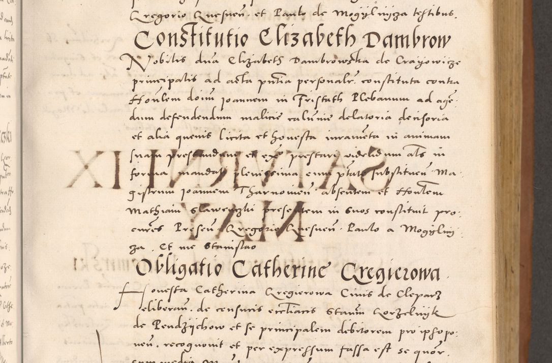 Zdjęcie nr 131 dla obiektu archiwalnego: Acta actorum causarum, sentenciarum tam diffinitivarum quam interloquutoriarum, decretorum, obligationum, quietationum et constitucionum procuratorum coram reverendo domino Bartholomeo Ganthkowsky cancellario Gnesnensi, archidiacono et reverendissimi in Christo patris domini Andree Dei gratia episcopi Cracoviensis vicario in spiritualibus generali Cracoviensi ad annum Domini millesimum quingentesimum quingentesimum primum, cuius indictio nona, pontificatus sanctissimi in Christo patris domini Julii divina providencia pape tercii, annus secundus (sic!) felici omine incipiutur.