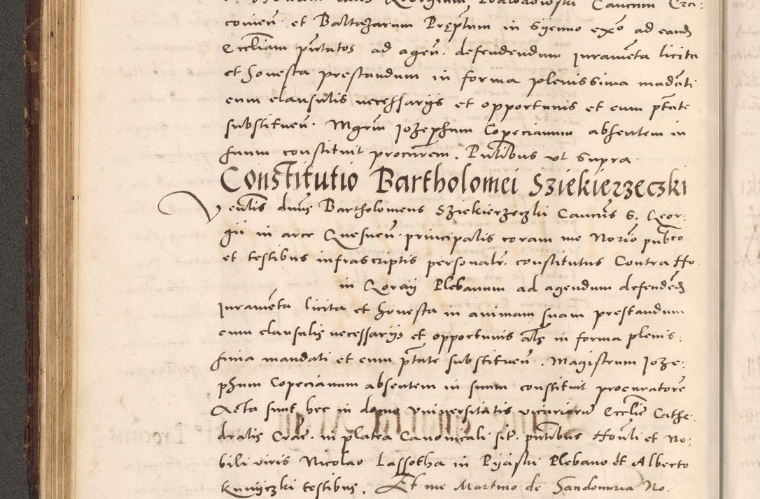 Zdjęcie nr 130 dla obiektu archiwalnego: Acta actorum causarum, sentenciarum tam diffinitivarum quam interloquutoriarum, decretorum, obligationum, quietationum et constitucionum procuratorum coram reverendo domino Bartholomeo Ganthkowsky cancellario Gnesnensi, archidiacono et reverendissimi in Christo patris domini Andree Dei gratia episcopi Cracoviensis vicario in spiritualibus generali Cracoviensi ad annum Domini millesimum quingentesimum quingentesimum primum, cuius indictio nona, pontificatus sanctissimi in Christo patris domini Julii divina providencia pape tercii, annus secundus (sic!) felici omine incipiutur.