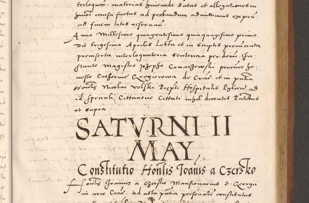 Zdjęcie nr 125 dla obiektu archiwalnego: Acta actorum causarum, sentenciarum tam diffinitivarum quam interloquutoriarum, decretorum, obligationum, quietationum et constitucionum procuratorum coram reverendo domino Bartholomeo Ganthkowsky cancellario Gnesnensi, archidiacono et reverendissimi in Christo patris domini Andree Dei gratia episcopi Cracoviensis vicario in spiritualibus generali Cracoviensi ad annum Domini millesimum quingentesimum quingentesimum primum, cuius indictio nona, pontificatus sanctissimi in Christo patris domini Julii divina providencia pape tercii, annus secundus (sic!) felici omine incipiutur.