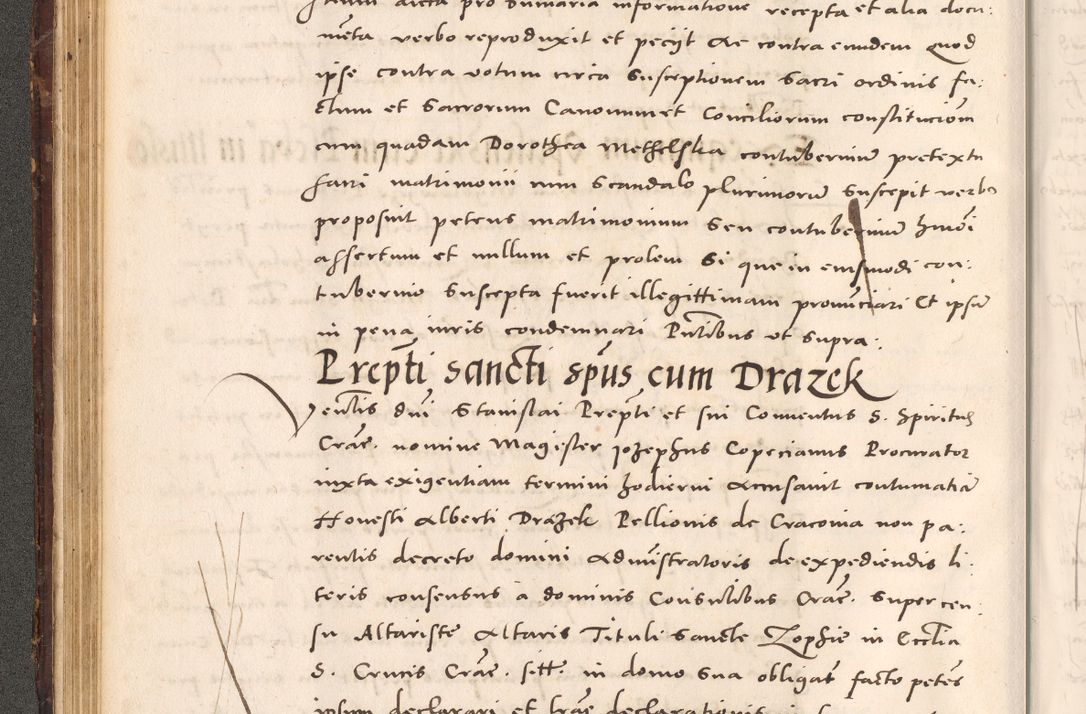Zdjęcie nr 118 dla obiektu archiwalnego: Acta actorum causarum, sentenciarum tam diffinitivarum quam interloquutoriarum, decretorum, obligationum, quietationum et constitucionum procuratorum coram reverendo domino Bartholomeo Ganthkowsky cancellario Gnesnensi, archidiacono et reverendissimi in Christo patris domini Andree Dei gratia episcopi Cracoviensis vicario in spiritualibus generali Cracoviensi ad annum Domini millesimum quingentesimum quingentesimum primum, cuius indictio nona, pontificatus sanctissimi in Christo patris domini Julii divina providencia pape tercii, annus secundus (sic!) felici omine incipiutur.