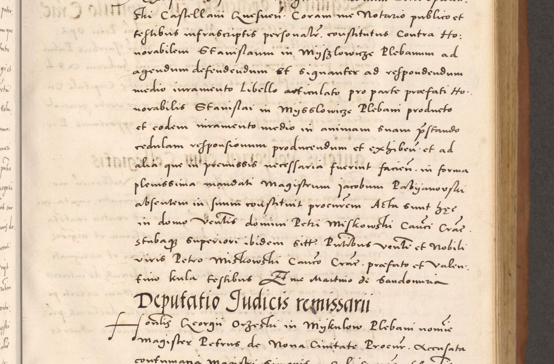 Zdjęcie nr 115 dla obiektu archiwalnego: Acta actorum causarum, sentenciarum tam diffinitivarum quam interloquutoriarum, decretorum, obligationum, quietationum et constitucionum procuratorum coram reverendo domino Bartholomeo Ganthkowsky cancellario Gnesnensi, archidiacono et reverendissimi in Christo patris domini Andree Dei gratia episcopi Cracoviensis vicario in spiritualibus generali Cracoviensi ad annum Domini millesimum quingentesimum quingentesimum primum, cuius indictio nona, pontificatus sanctissimi in Christo patris domini Julii divina providencia pape tercii, annus secundus (sic!) felici omine incipiutur.