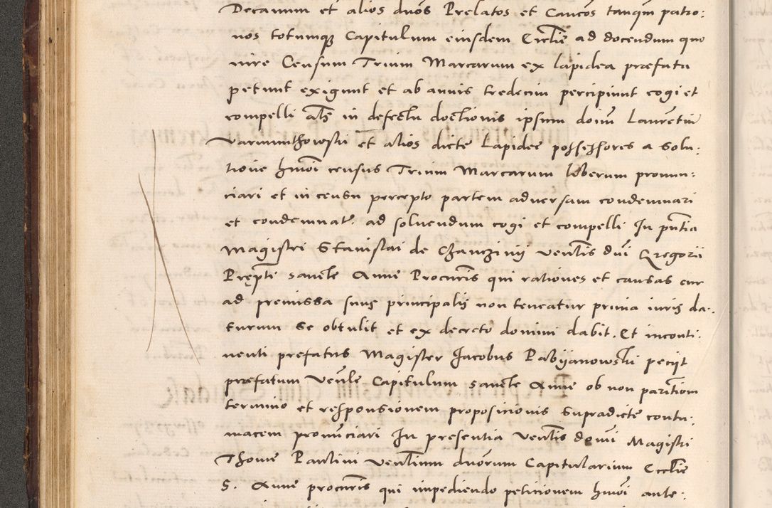 Zdjęcie nr 114 dla obiektu archiwalnego: Acta actorum causarum, sentenciarum tam diffinitivarum quam interloquutoriarum, decretorum, obligationum, quietationum et constitucionum procuratorum coram reverendo domino Bartholomeo Ganthkowsky cancellario Gnesnensi, archidiacono et reverendissimi in Christo patris domini Andree Dei gratia episcopi Cracoviensis vicario in spiritualibus generali Cracoviensi ad annum Domini millesimum quingentesimum quingentesimum primum, cuius indictio nona, pontificatus sanctissimi in Christo patris domini Julii divina providencia pape tercii, annus secundus (sic!) felici omine incipiutur.