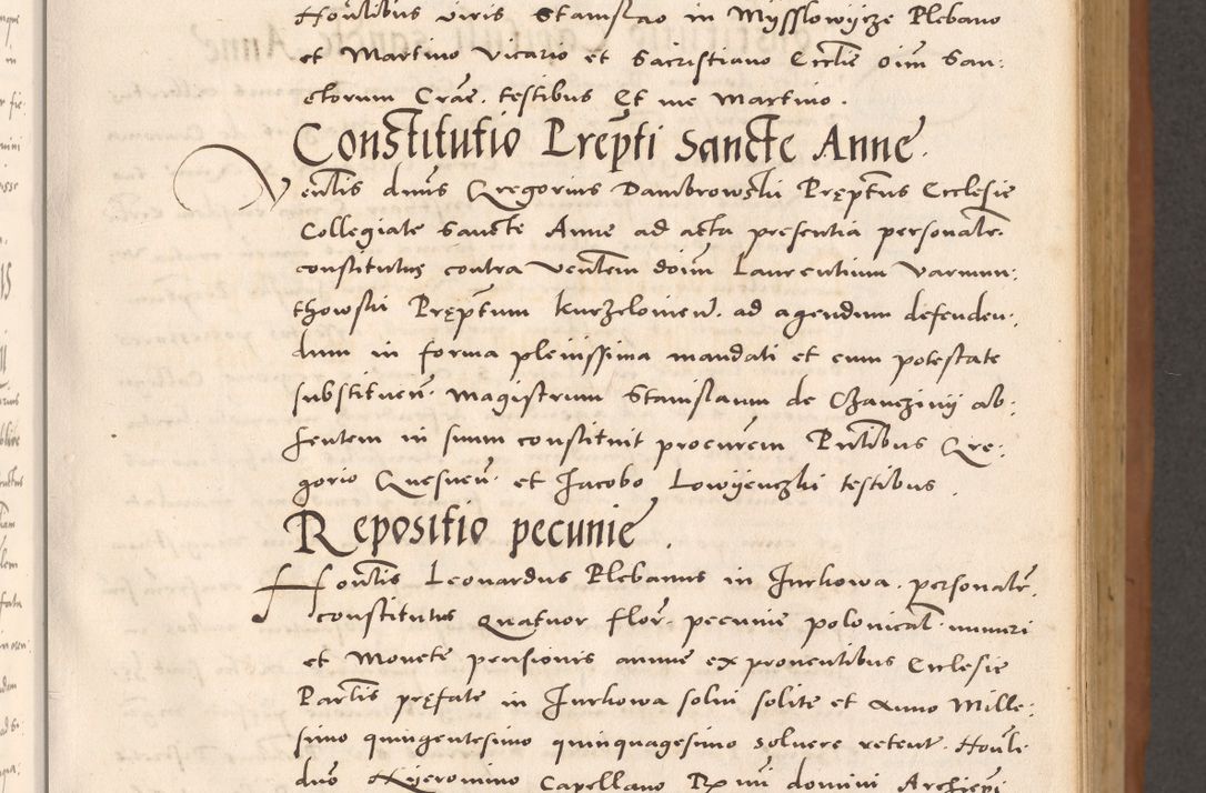 Zdjęcie nr 111 dla obiektu archiwalnego: Acta actorum causarum, sentenciarum tam diffinitivarum quam interloquutoriarum, decretorum, obligationum, quietationum et constitucionum procuratorum coram reverendo domino Bartholomeo Ganthkowsky cancellario Gnesnensi, archidiacono et reverendissimi in Christo patris domini Andree Dei gratia episcopi Cracoviensis vicario in spiritualibus generali Cracoviensi ad annum Domini millesimum quingentesimum quingentesimum primum, cuius indictio nona, pontificatus sanctissimi in Christo patris domini Julii divina providencia pape tercii, annus secundus (sic!) felici omine incipiutur.