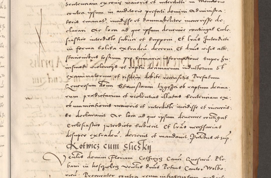 Zdjęcie nr 109 dla obiektu archiwalnego: Acta actorum causarum, sentenciarum tam diffinitivarum quam interloquutoriarum, decretorum, obligationum, quietationum et constitucionum procuratorum coram reverendo domino Bartholomeo Ganthkowsky cancellario Gnesnensi, archidiacono et reverendissimi in Christo patris domini Andree Dei gratia episcopi Cracoviensis vicario in spiritualibus generali Cracoviensi ad annum Domini millesimum quingentesimum quingentesimum primum, cuius indictio nona, pontificatus sanctissimi in Christo patris domini Julii divina providencia pape tercii, annus secundus (sic!) felici omine incipiutur.
