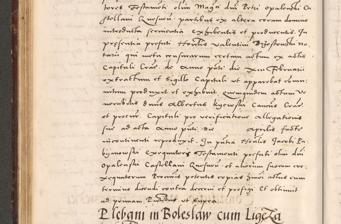 Zdjęcie nr 108 dla obiektu archiwalnego: Acta actorum causarum, sentenciarum tam diffinitivarum quam interloquutoriarum, decretorum, obligationum, quietationum et constitucionum procuratorum coram reverendo domino Bartholomeo Ganthkowsky cancellario Gnesnensi, archidiacono et reverendissimi in Christo patris domini Andree Dei gratia episcopi Cracoviensis vicario in spiritualibus generali Cracoviensi ad annum Domini millesimum quingentesimum quingentesimum primum, cuius indictio nona, pontificatus sanctissimi in Christo patris domini Julii divina providencia pape tercii, annus secundus (sic!) felici omine incipiutur.