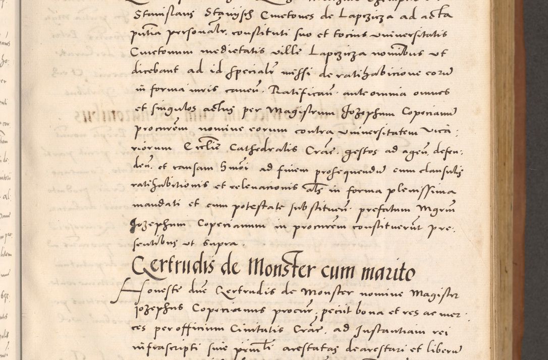 Zdjęcie nr 101 dla obiektu archiwalnego: Acta actorum causarum, sentenciarum tam diffinitivarum quam interloquutoriarum, decretorum, obligationum, quietationum et constitucionum procuratorum coram reverendo domino Bartholomeo Ganthkowsky cancellario Gnesnensi, archidiacono et reverendissimi in Christo patris domini Andree Dei gratia episcopi Cracoviensis vicario in spiritualibus generali Cracoviensi ad annum Domini millesimum quingentesimum quingentesimum primum, cuius indictio nona, pontificatus sanctissimi in Christo patris domini Julii divina providencia pape tercii, annus secundus (sic!) felici omine incipiutur.