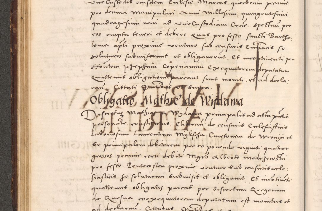 Zdjęcie nr 98 dla obiektu archiwalnego: Acta actorum causarum, sentenciarum tam diffinitivarum quam interloquutoriarum, decretorum, obligationum, quietationum et constitucionum procuratorum coram reverendo domino Bartholomeo Ganthkowsky cancellario Gnesnensi, archidiacono et reverendissimi in Christo patris domini Andree Dei gratia episcopi Cracoviensis vicario in spiritualibus generali Cracoviensi ad annum Domini millesimum quingentesimum quingentesimum primum, cuius indictio nona, pontificatus sanctissimi in Christo patris domini Julii divina providencia pape tercii, annus secundus (sic!) felici omine incipiutur.