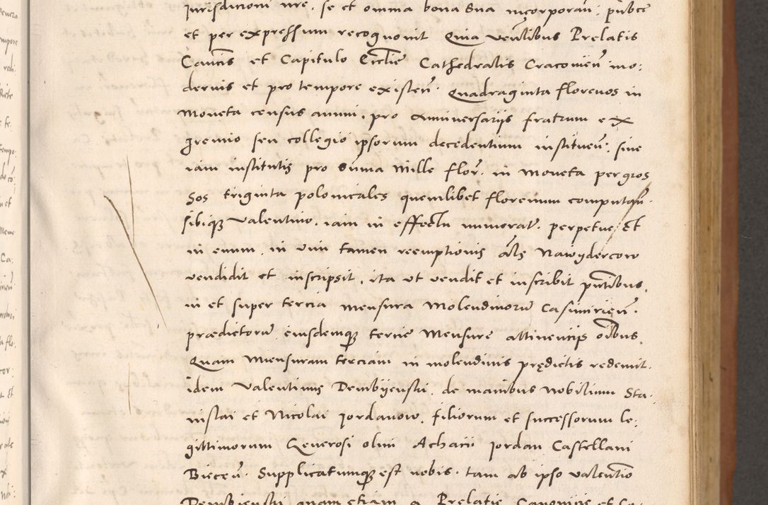 Zdjęcie nr 93 dla obiektu archiwalnego: Acta actorum causarum, sentenciarum tam diffinitivarum quam interloquutoriarum, decretorum, obligationum, quietationum et constitucionum procuratorum coram reverendo domino Bartholomeo Ganthkowsky cancellario Gnesnensi, archidiacono et reverendissimi in Christo patris domini Andree Dei gratia episcopi Cracoviensis vicario in spiritualibus generali Cracoviensi ad annum Domini millesimum quingentesimum quingentesimum primum, cuius indictio nona, pontificatus sanctissimi in Christo patris domini Julii divina providencia pape tercii, annus secundus (sic!) felici omine incipiutur.