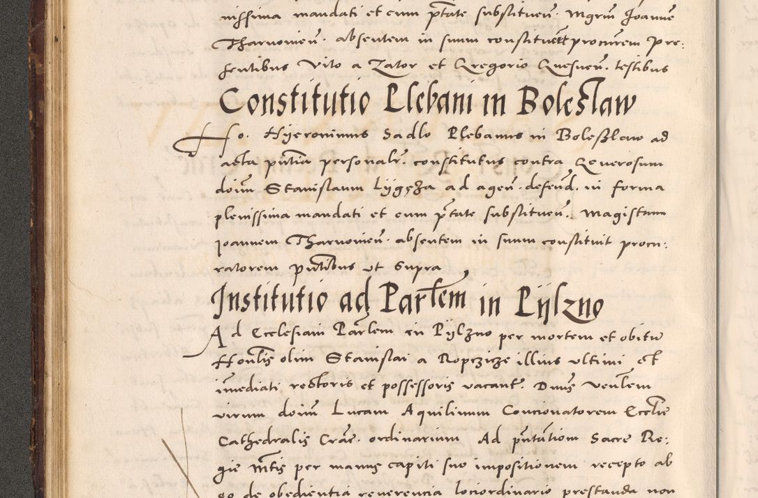 Zdjęcie nr 86 dla obiektu archiwalnego: Acta actorum causarum, sentenciarum tam diffinitivarum quam interloquutoriarum, decretorum, obligationum, quietationum et constitucionum procuratorum coram reverendo domino Bartholomeo Ganthkowsky cancellario Gnesnensi, archidiacono et reverendissimi in Christo patris domini Andree Dei gratia episcopi Cracoviensis vicario in spiritualibus generali Cracoviensi ad annum Domini millesimum quingentesimum quingentesimum primum, cuius indictio nona, pontificatus sanctissimi in Christo patris domini Julii divina providencia pape tercii, annus secundus (sic!) felici omine incipiutur.