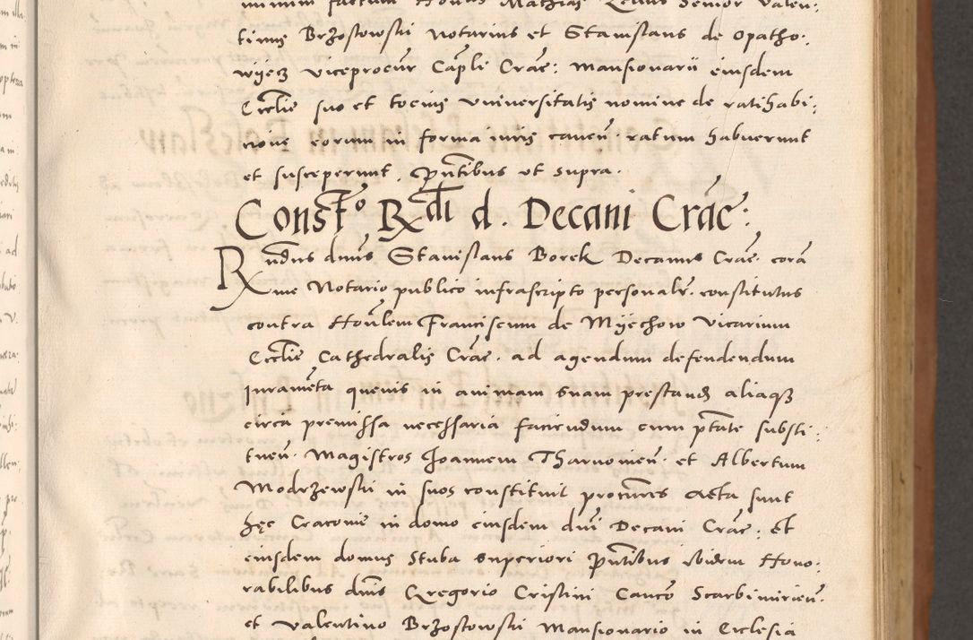 Zdjęcie nr 85 dla obiektu archiwalnego: Acta actorum causarum, sentenciarum tam diffinitivarum quam interloquutoriarum, decretorum, obligationum, quietationum et constitucionum procuratorum coram reverendo domino Bartholomeo Ganthkowsky cancellario Gnesnensi, archidiacono et reverendissimi in Christo patris domini Andree Dei gratia episcopi Cracoviensis vicario in spiritualibus generali Cracoviensi ad annum Domini millesimum quingentesimum quingentesimum primum, cuius indictio nona, pontificatus sanctissimi in Christo patris domini Julii divina providencia pape tercii, annus secundus (sic!) felici omine incipiutur.