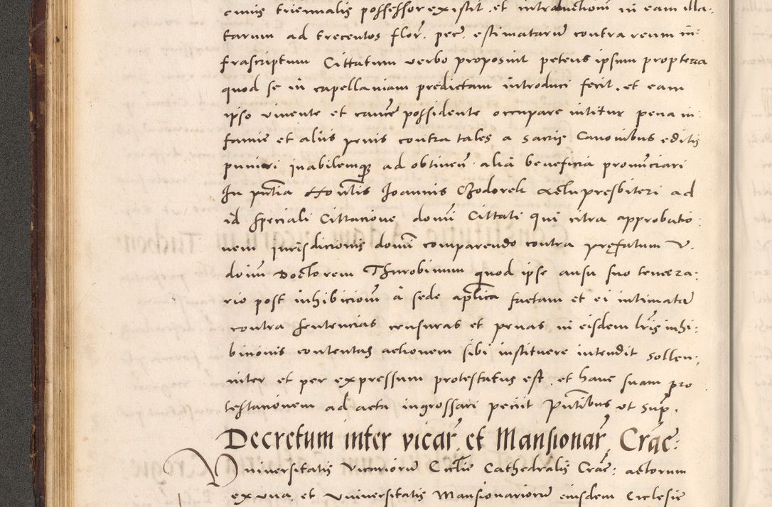Zdjęcie nr 84 dla obiektu archiwalnego: Acta actorum causarum, sentenciarum tam diffinitivarum quam interloquutoriarum, decretorum, obligationum, quietationum et constitucionum procuratorum coram reverendo domino Bartholomeo Ganthkowsky cancellario Gnesnensi, archidiacono et reverendissimi in Christo patris domini Andree Dei gratia episcopi Cracoviensis vicario in spiritualibus generali Cracoviensi ad annum Domini millesimum quingentesimum quingentesimum primum, cuius indictio nona, pontificatus sanctissimi in Christo patris domini Julii divina providencia pape tercii, annus secundus (sic!) felici omine incipiutur.