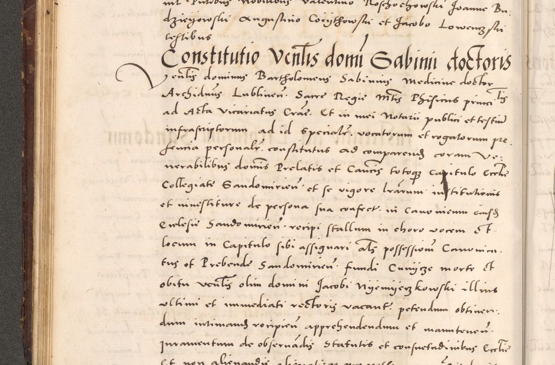 Zdjęcie nr 78 dla obiektu archiwalnego: Acta actorum causarum, sentenciarum tam diffinitivarum quam interloquutoriarum, decretorum, obligationum, quietationum et constitucionum procuratorum coram reverendo domino Bartholomeo Ganthkowsky cancellario Gnesnensi, archidiacono et reverendissimi in Christo patris domini Andree Dei gratia episcopi Cracoviensis vicario in spiritualibus generali Cracoviensi ad annum Domini millesimum quingentesimum quingentesimum primum, cuius indictio nona, pontificatus sanctissimi in Christo patris domini Julii divina providencia pape tercii, annus secundus (sic!) felici omine incipiutur.