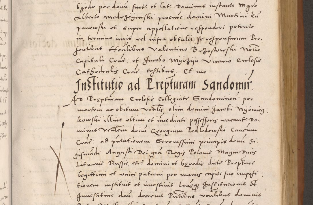 Zdjęcie nr 77 dla obiektu archiwalnego: Acta actorum causarum, sentenciarum tam diffinitivarum quam interloquutoriarum, decretorum, obligationum, quietationum et constitucionum procuratorum coram reverendo domino Bartholomeo Ganthkowsky cancellario Gnesnensi, archidiacono et reverendissimi in Christo patris domini Andree Dei gratia episcopi Cracoviensis vicario in spiritualibus generali Cracoviensi ad annum Domini millesimum quingentesimum quingentesimum primum, cuius indictio nona, pontificatus sanctissimi in Christo patris domini Julii divina providencia pape tercii, annus secundus (sic!) felici omine incipiutur.
