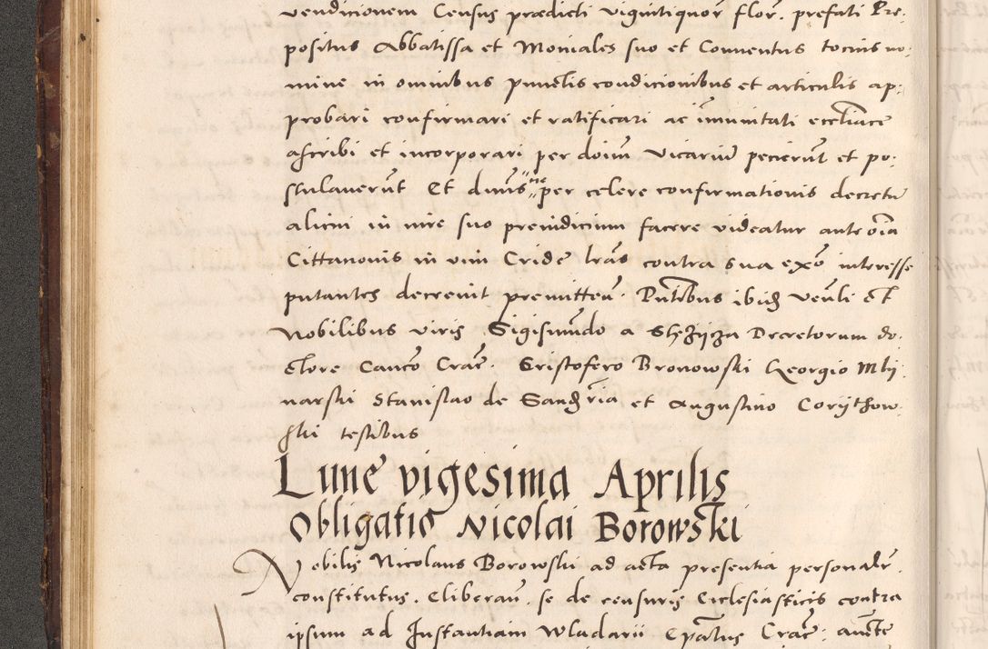 Zdjęcie nr 76 dla obiektu archiwalnego: Acta actorum causarum, sentenciarum tam diffinitivarum quam interloquutoriarum, decretorum, obligationum, quietationum et constitucionum procuratorum coram reverendo domino Bartholomeo Ganthkowsky cancellario Gnesnensi, archidiacono et reverendissimi in Christo patris domini Andree Dei gratia episcopi Cracoviensis vicario in spiritualibus generali Cracoviensi ad annum Domini millesimum quingentesimum quingentesimum primum, cuius indictio nona, pontificatus sanctissimi in Christo patris domini Julii divina providencia pape tercii, annus secundus (sic!) felici omine incipiutur.