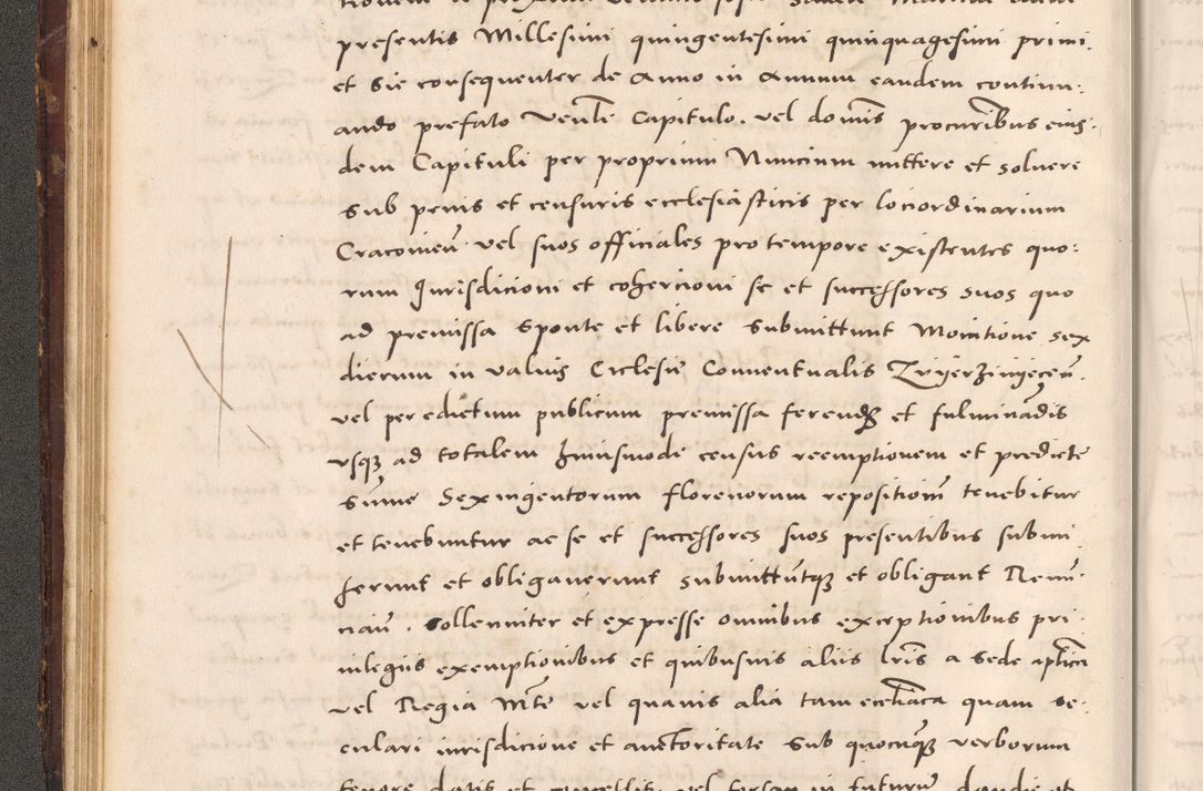 Zdjęcie nr 74 dla obiektu archiwalnego: Acta actorum causarum, sentenciarum tam diffinitivarum quam interloquutoriarum, decretorum, obligationum, quietationum et constitucionum procuratorum coram reverendo domino Bartholomeo Ganthkowsky cancellario Gnesnensi, archidiacono et reverendissimi in Christo patris domini Andree Dei gratia episcopi Cracoviensis vicario in spiritualibus generali Cracoviensi ad annum Domini millesimum quingentesimum quingentesimum primum, cuius indictio nona, pontificatus sanctissimi in Christo patris domini Julii divina providencia pape tercii, annus secundus (sic!) felici omine incipiutur.