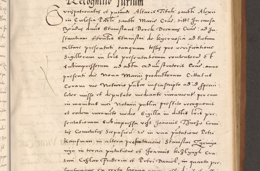 Zdjęcie nr 71 dla obiektu archiwalnego: Acta actorum causarum, sentenciarum tam diffinitivarum quam interloquutoriarum, decretorum, obligationum, quietationum et constitucionum procuratorum coram reverendo domino Bartholomeo Ganthkowsky cancellario Gnesnensi, archidiacono et reverendissimi in Christo patris domini Andree Dei gratia episcopi Cracoviensis vicario in spiritualibus generali Cracoviensi ad annum Domini millesimum quingentesimum quingentesimum primum, cuius indictio nona, pontificatus sanctissimi in Christo patris domini Julii divina providencia pape tercii, annus secundus (sic!) felici omine incipiutur.
