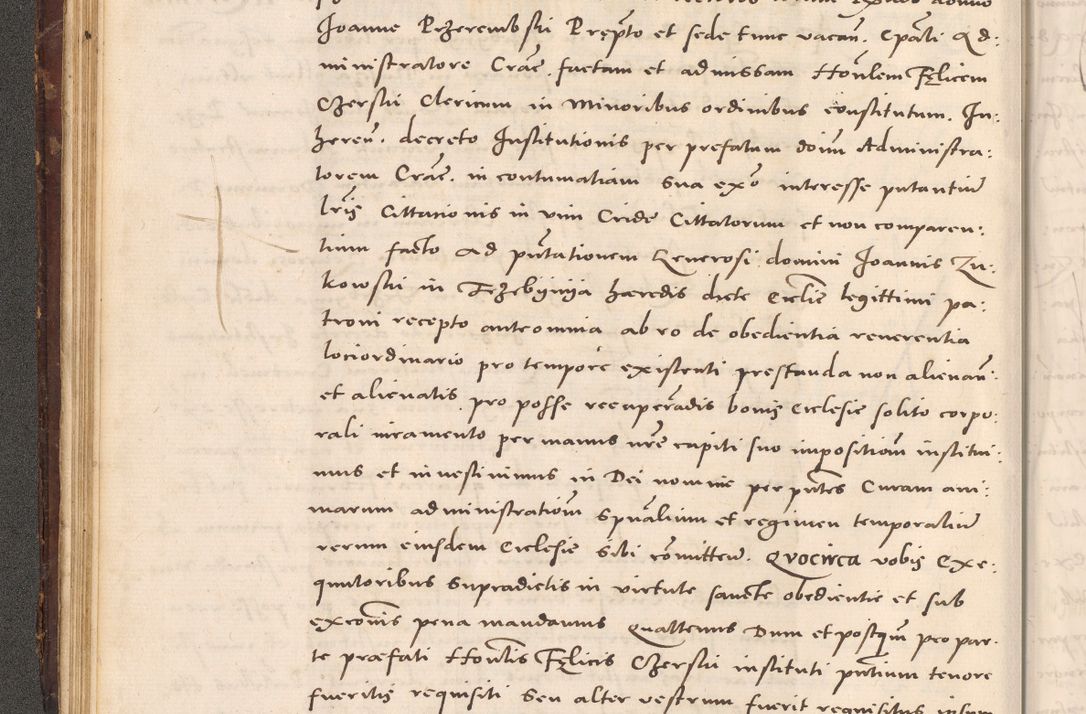Zdjęcie nr 70 dla obiektu archiwalnego: Acta actorum causarum, sentenciarum tam diffinitivarum quam interloquutoriarum, decretorum, obligationum, quietationum et constitucionum procuratorum coram reverendo domino Bartholomeo Ganthkowsky cancellario Gnesnensi, archidiacono et reverendissimi in Christo patris domini Andree Dei gratia episcopi Cracoviensis vicario in spiritualibus generali Cracoviensi ad annum Domini millesimum quingentesimum quingentesimum primum, cuius indictio nona, pontificatus sanctissimi in Christo patris domini Julii divina providencia pape tercii, annus secundus (sic!) felici omine incipiutur.