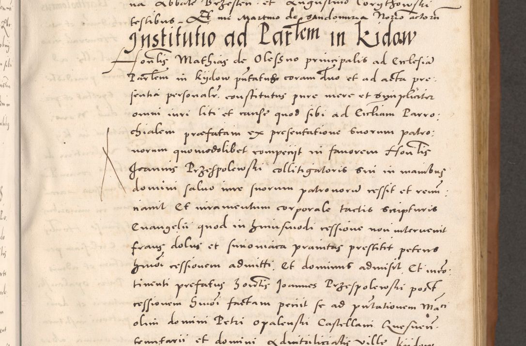 Zdjęcie nr 63 dla obiektu archiwalnego: Acta actorum causarum, sentenciarum tam diffinitivarum quam interloquutoriarum, decretorum, obligationum, quietationum et constitucionum procuratorum coram reverendo domino Bartholomeo Ganthkowsky cancellario Gnesnensi, archidiacono et reverendissimi in Christo patris domini Andree Dei gratia episcopi Cracoviensis vicario in spiritualibus generali Cracoviensi ad annum Domini millesimum quingentesimum quingentesimum primum, cuius indictio nona, pontificatus sanctissimi in Christo patris domini Julii divina providencia pape tercii, annus secundus (sic!) felici omine incipiutur.