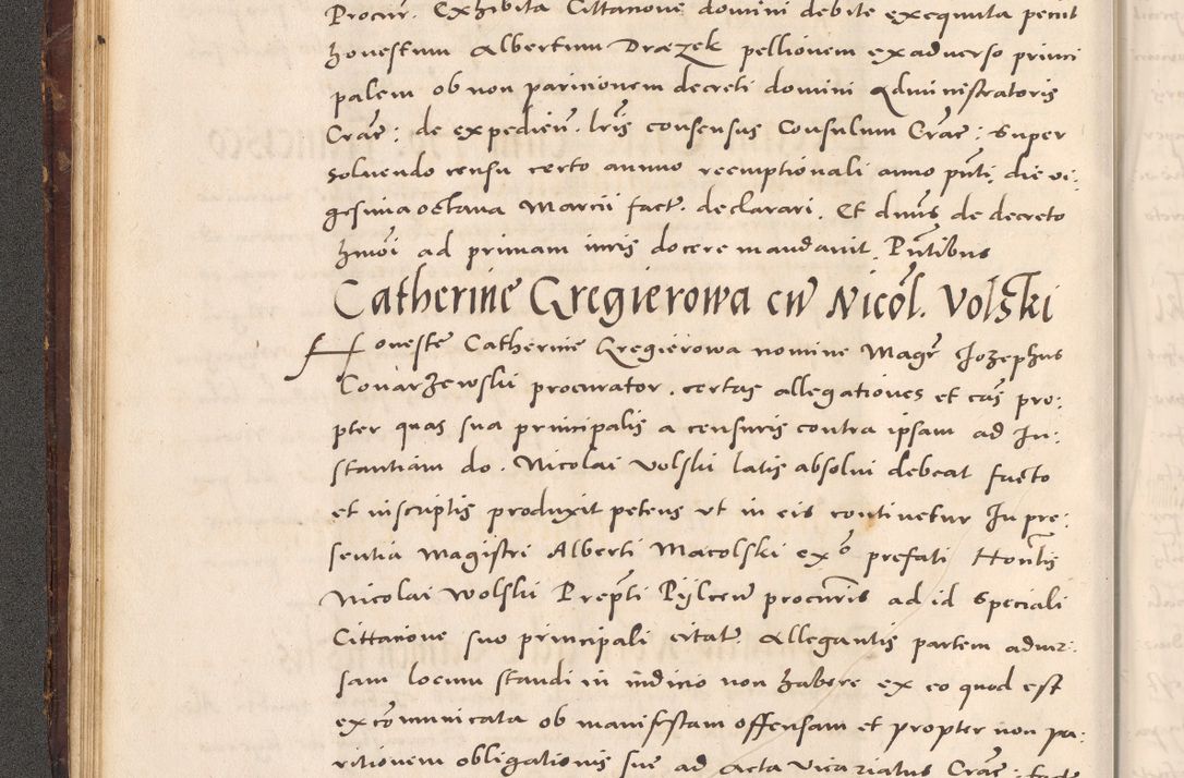 Zdjęcie nr 58 dla obiektu archiwalnego: Acta actorum causarum, sentenciarum tam diffinitivarum quam interloquutoriarum, decretorum, obligationum, quietationum et constitucionum procuratorum coram reverendo domino Bartholomeo Ganthkowsky cancellario Gnesnensi, archidiacono et reverendissimi in Christo patris domini Andree Dei gratia episcopi Cracoviensis vicario in spiritualibus generali Cracoviensi ad annum Domini millesimum quingentesimum quingentesimum primum, cuius indictio nona, pontificatus sanctissimi in Christo patris domini Julii divina providencia pape tercii, annus secundus (sic!) felici omine incipiutur.