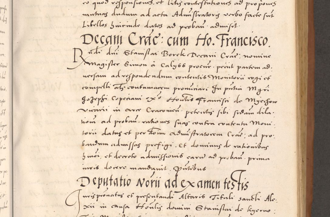 Zdjęcie nr 57 dla obiektu archiwalnego: Acta actorum causarum, sentenciarum tam diffinitivarum quam interloquutoriarum, decretorum, obligationum, quietationum et constitucionum procuratorum coram reverendo domino Bartholomeo Ganthkowsky cancellario Gnesnensi, archidiacono et reverendissimi in Christo patris domini Andree Dei gratia episcopi Cracoviensis vicario in spiritualibus generali Cracoviensi ad annum Domini millesimum quingentesimum quingentesimum primum, cuius indictio nona, pontificatus sanctissimi in Christo patris domini Julii divina providencia pape tercii, annus secundus (sic!) felici omine incipiutur.
