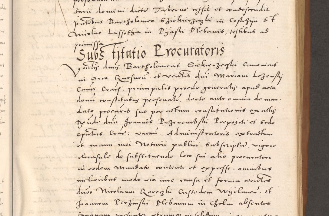 Zdjęcie nr 43 dla obiektu archiwalnego: Acta actorum causarum, sentenciarum tam diffinitivarum quam interloquutoriarum, decretorum, obligationum, quietationum et constitucionum procuratorum coram reverendo domino Bartholomeo Ganthkowsky cancellario Gnesnensi, archidiacono et reverendissimi in Christo patris domini Andree Dei gratia episcopi Cracoviensis vicario in spiritualibus generali Cracoviensi ad annum Domini millesimum quingentesimum quingentesimum primum, cuius indictio nona, pontificatus sanctissimi in Christo patris domini Julii divina providencia pape tercii, annus secundus (sic!) felici omine incipiutur.