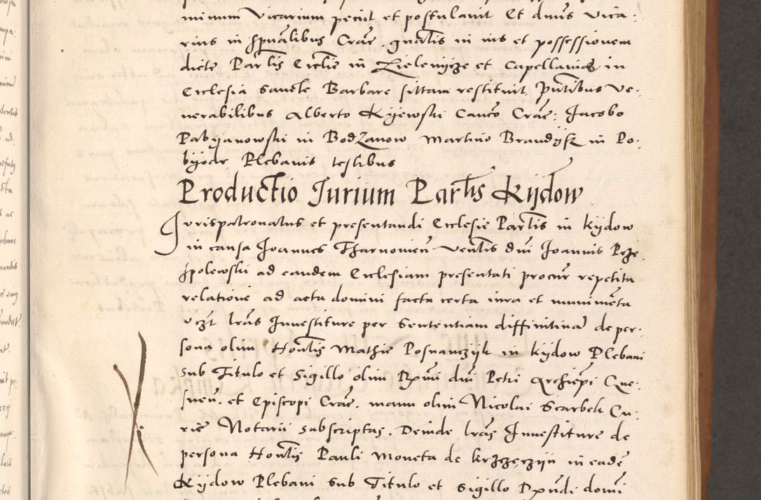 Zdjęcie nr 41 dla obiektu archiwalnego: Acta actorum causarum, sentenciarum tam diffinitivarum quam interloquutoriarum, decretorum, obligationum, quietationum et constitucionum procuratorum coram reverendo domino Bartholomeo Ganthkowsky cancellario Gnesnensi, archidiacono et reverendissimi in Christo patris domini Andree Dei gratia episcopi Cracoviensis vicario in spiritualibus generali Cracoviensi ad annum Domini millesimum quingentesimum quingentesimum primum, cuius indictio nona, pontificatus sanctissimi in Christo patris domini Julii divina providencia pape tercii, annus secundus (sic!) felici omine incipiutur.