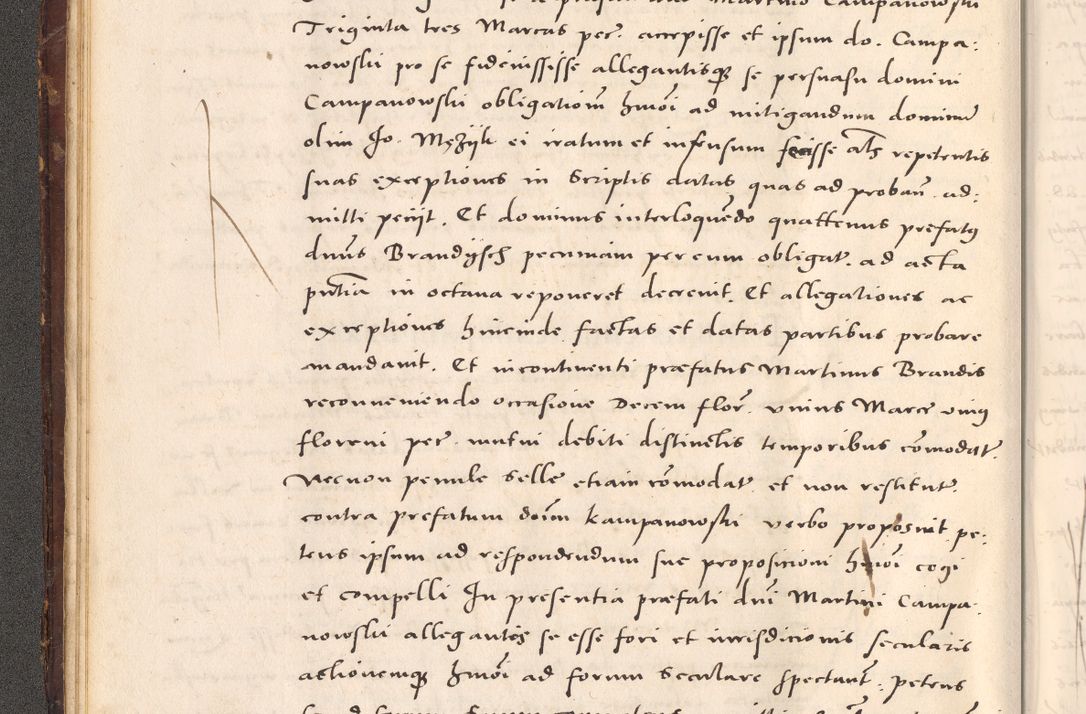 Zdjęcie nr 40 dla obiektu archiwalnego: Acta actorum causarum, sentenciarum tam diffinitivarum quam interloquutoriarum, decretorum, obligationum, quietationum et constitucionum procuratorum coram reverendo domino Bartholomeo Ganthkowsky cancellario Gnesnensi, archidiacono et reverendissimi in Christo patris domini Andree Dei gratia episcopi Cracoviensis vicario in spiritualibus generali Cracoviensi ad annum Domini millesimum quingentesimum quingentesimum primum, cuius indictio nona, pontificatus sanctissimi in Christo patris domini Julii divina providencia pape tercii, annus secundus (sic!) felici omine incipiutur.