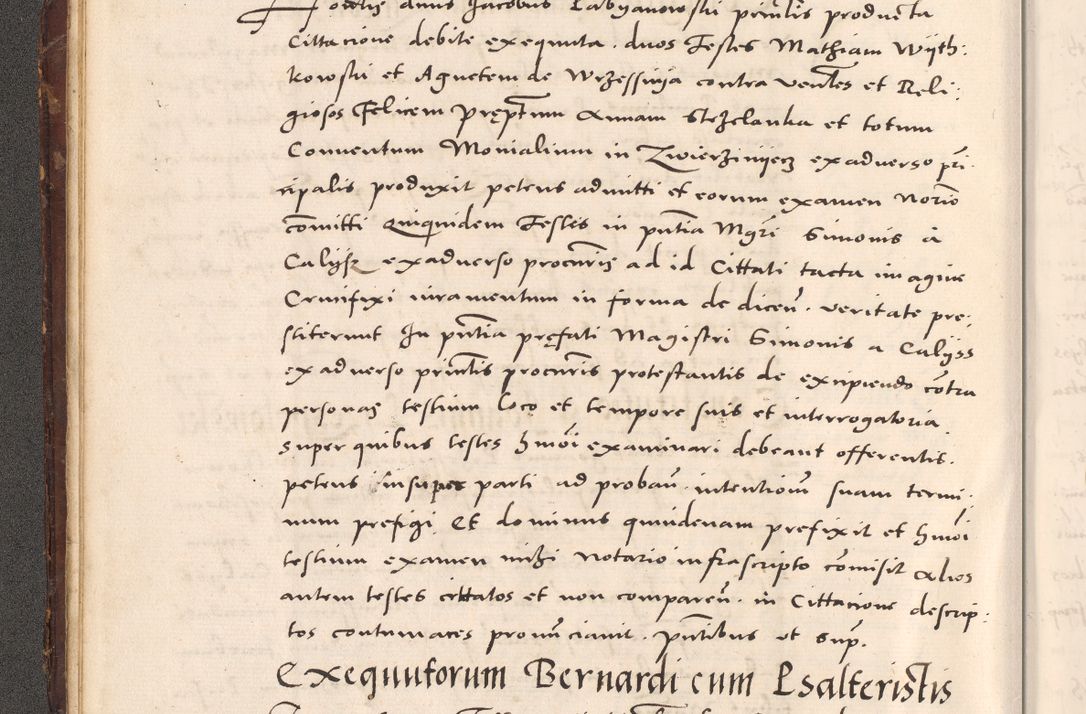 Zdjęcie nr 36 dla obiektu archiwalnego: Acta actorum causarum, sentenciarum tam diffinitivarum quam interloquutoriarum, decretorum, obligationum, quietationum et constitucionum procuratorum coram reverendo domino Bartholomeo Ganthkowsky cancellario Gnesnensi, archidiacono et reverendissimi in Christo patris domini Andree Dei gratia episcopi Cracoviensis vicario in spiritualibus generali Cracoviensi ad annum Domini millesimum quingentesimum quingentesimum primum, cuius indictio nona, pontificatus sanctissimi in Christo patris domini Julii divina providencia pape tercii, annus secundus (sic!) felici omine incipiutur.