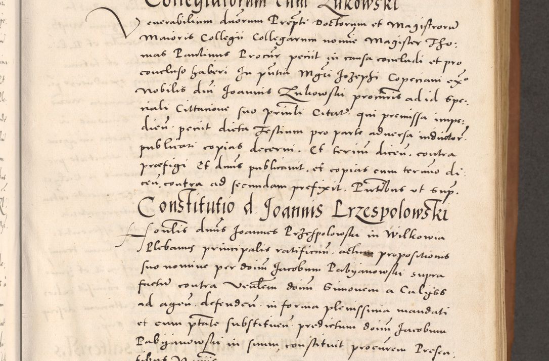 Zdjęcie nr 35 dla obiektu archiwalnego: Acta actorum causarum, sentenciarum tam diffinitivarum quam interloquutoriarum, decretorum, obligationum, quietationum et constitucionum procuratorum coram reverendo domino Bartholomeo Ganthkowsky cancellario Gnesnensi, archidiacono et reverendissimi in Christo patris domini Andree Dei gratia episcopi Cracoviensis vicario in spiritualibus generali Cracoviensi ad annum Domini millesimum quingentesimum quingentesimum primum, cuius indictio nona, pontificatus sanctissimi in Christo patris domini Julii divina providencia pape tercii, annus secundus (sic!) felici omine incipiutur.