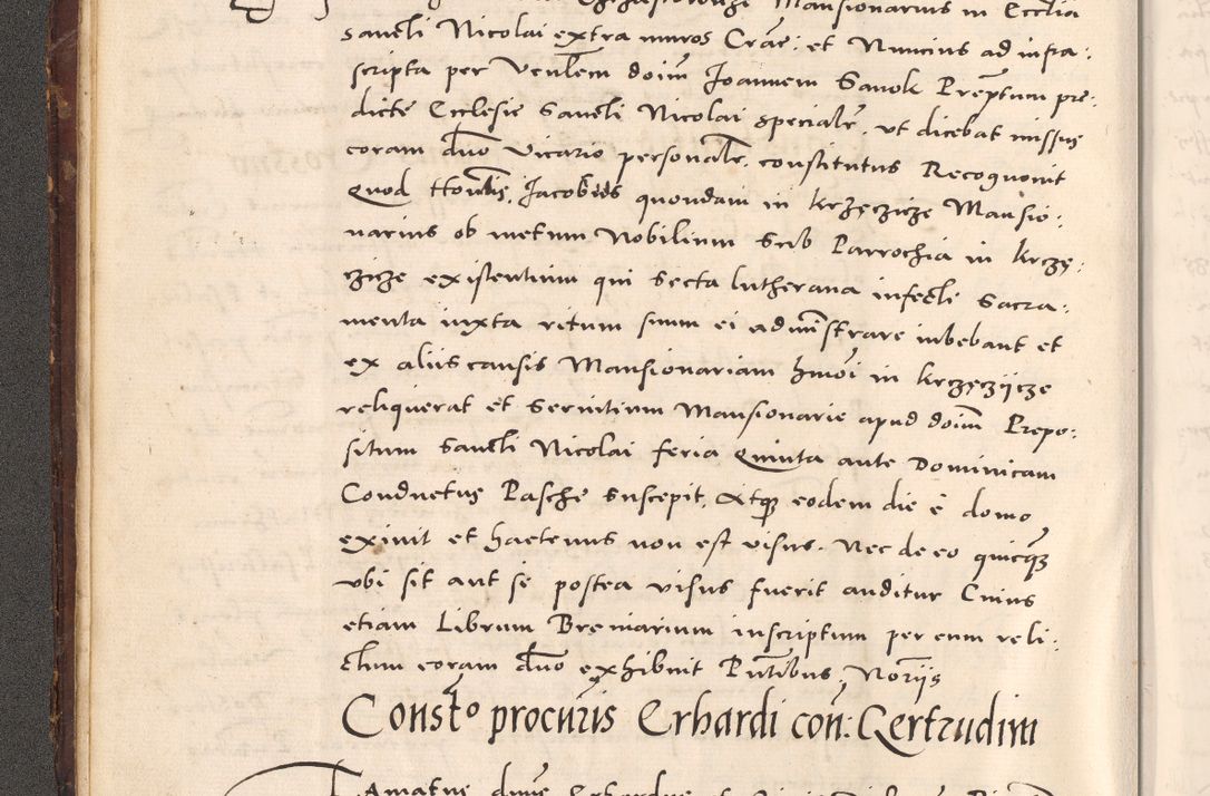 Zdjęcie nr 32 dla obiektu archiwalnego: Acta actorum causarum, sentenciarum tam diffinitivarum quam interloquutoriarum, decretorum, obligationum, quietationum et constitucionum procuratorum coram reverendo domino Bartholomeo Ganthkowsky cancellario Gnesnensi, archidiacono et reverendissimi in Christo patris domini Andree Dei gratia episcopi Cracoviensis vicario in spiritualibus generali Cracoviensi ad annum Domini millesimum quingentesimum quingentesimum primum, cuius indictio nona, pontificatus sanctissimi in Christo patris domini Julii divina providencia pape tercii, annus secundus (sic!) felici omine incipiutur.