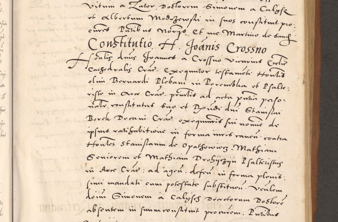 Zdjęcie nr 31 dla obiektu archiwalnego: Acta actorum causarum, sentenciarum tam diffinitivarum quam interloquutoriarum, decretorum, obligationum, quietationum et constitucionum procuratorum coram reverendo domino Bartholomeo Ganthkowsky cancellario Gnesnensi, archidiacono et reverendissimi in Christo patris domini Andree Dei gratia episcopi Cracoviensis vicario in spiritualibus generali Cracoviensi ad annum Domini millesimum quingentesimum quingentesimum primum, cuius indictio nona, pontificatus sanctissimi in Christo patris domini Julii divina providencia pape tercii, annus secundus (sic!) felici omine incipiutur.