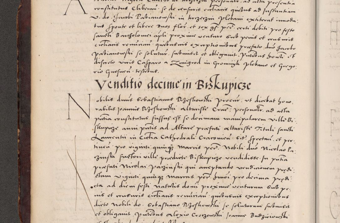 Zdjęcie nr 18 dla obiektu archiwalnego: Acta actorum causarum, sentenciarum tam diffinitivarum quam interloquutoriarum, decretorum, obligationum, quietationum et constitucionum procuratorum coram reverendo domino Bartholomeo Ganthkowski cancellario Gnesnensi, archidiacono et reverendissimi in Christo patris domini Andree Dei gratia episcopi Cracoviensis vicario in spiritualibus generali Cracoviensi ad annum Domini millesimum quingentesimum quingentesimum secundum, cuius indictio decima, pontificatus Julii pape tercii, annus tercius, foeliciter continuantur.