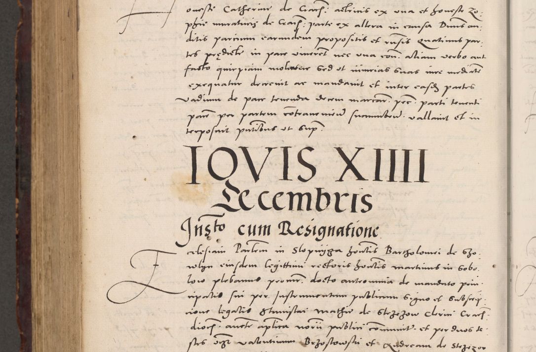Zdjęcie nr 1186 dla obiektu archiwalnego: Acta actorum causarum, sentenciarum tam diffinitivarum quam interloquutoriarum, decretorum, obligationum, quietationum et constitucionum procuratorum coram reverendo domino Bartholomeo Ganthkowski cancellario Gnesnensi, archidiacono et reverendissimi in Christo patris domini Andree Dei gratia episcopi Cracoviensis vicario in spiritualibus generali Cracoviensi ad annum Domini millesimum quingentesimum quingentesimum secundum, cuius indictio decima, pontificatus Julii pape tercii, annus tercius, foeliciter continuantur.