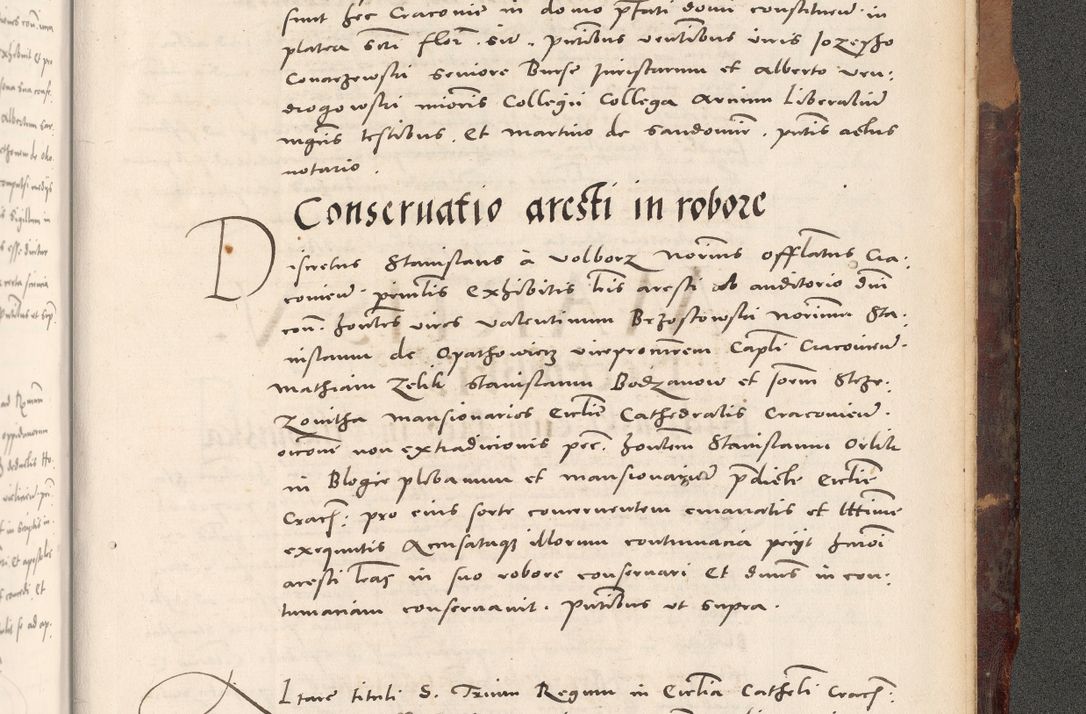 Zdjęcie nr 1175 dla obiektu archiwalnego: Acta actorum causarum, sentenciarum tam diffinitivarum quam interloquutoriarum, decretorum, obligationum, quietationum et constitucionum procuratorum coram reverendo domino Bartholomeo Ganthkowski cancellario Gnesnensi, archidiacono et reverendissimi in Christo patris domini Andree Dei gratia episcopi Cracoviensis vicario in spiritualibus generali Cracoviensi ad annum Domini millesimum quingentesimum quingentesimum secundum, cuius indictio decima, pontificatus Julii pape tercii, annus tercius, foeliciter continuantur.