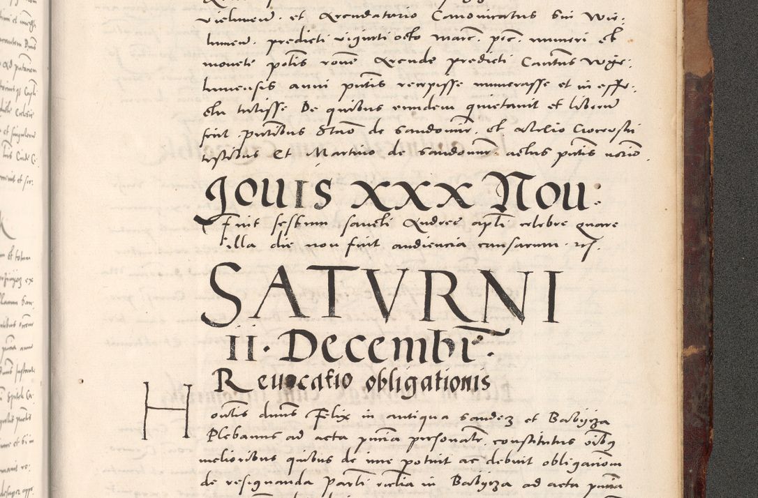 Zdjęcie nr 1171 dla obiektu archiwalnego: Acta actorum causarum, sentenciarum tam diffinitivarum quam interloquutoriarum, decretorum, obligationum, quietationum et constitucionum procuratorum coram reverendo domino Bartholomeo Ganthkowski cancellario Gnesnensi, archidiacono et reverendissimi in Christo patris domini Andree Dei gratia episcopi Cracoviensis vicario in spiritualibus generali Cracoviensi ad annum Domini millesimum quingentesimum quingentesimum secundum, cuius indictio decima, pontificatus Julii pape tercii, annus tercius, foeliciter continuantur.