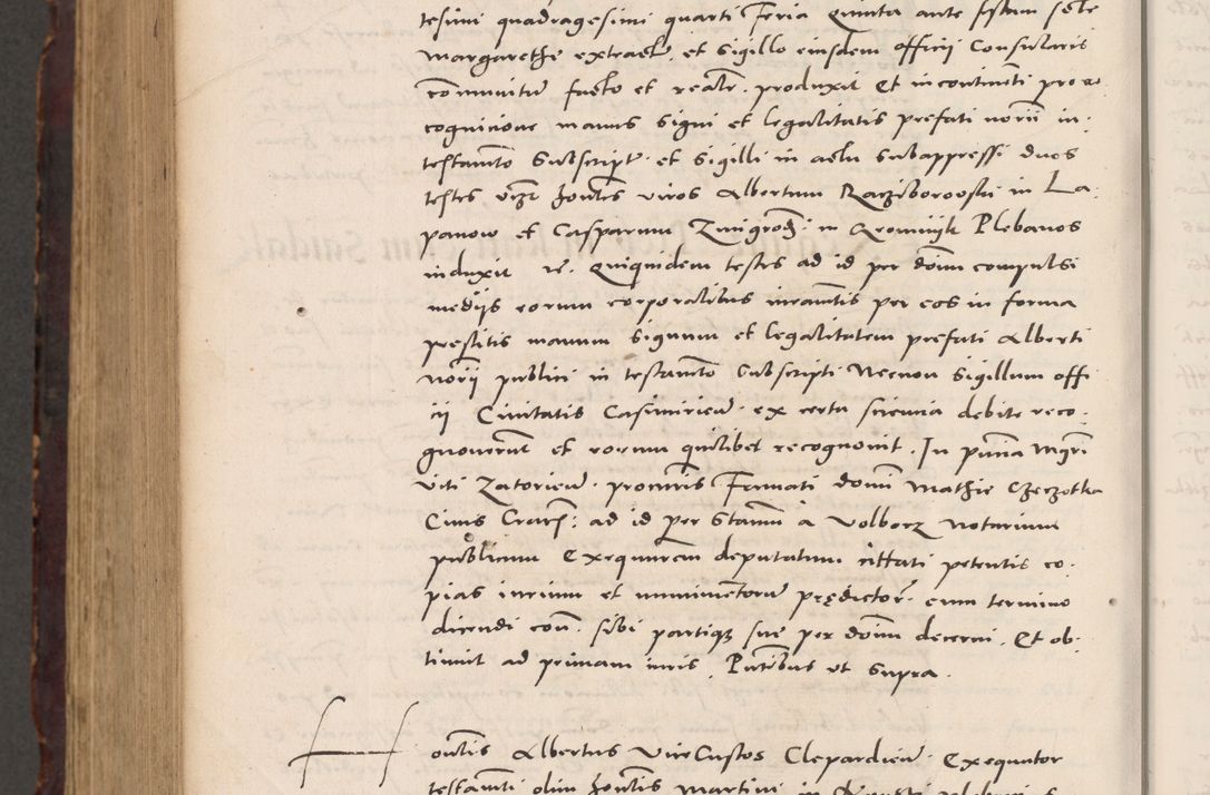 Zdjęcie nr 1168 dla obiektu archiwalnego: Acta actorum causarum, sentenciarum tam diffinitivarum quam interloquutoriarum, decretorum, obligationum, quietationum et constitucionum procuratorum coram reverendo domino Bartholomeo Ganthkowski cancellario Gnesnensi, archidiacono et reverendissimi in Christo patris domini Andree Dei gratia episcopi Cracoviensis vicario in spiritualibus generali Cracoviensi ad annum Domini millesimum quingentesimum quingentesimum secundum, cuius indictio decima, pontificatus Julii pape tercii, annus tercius, foeliciter continuantur.