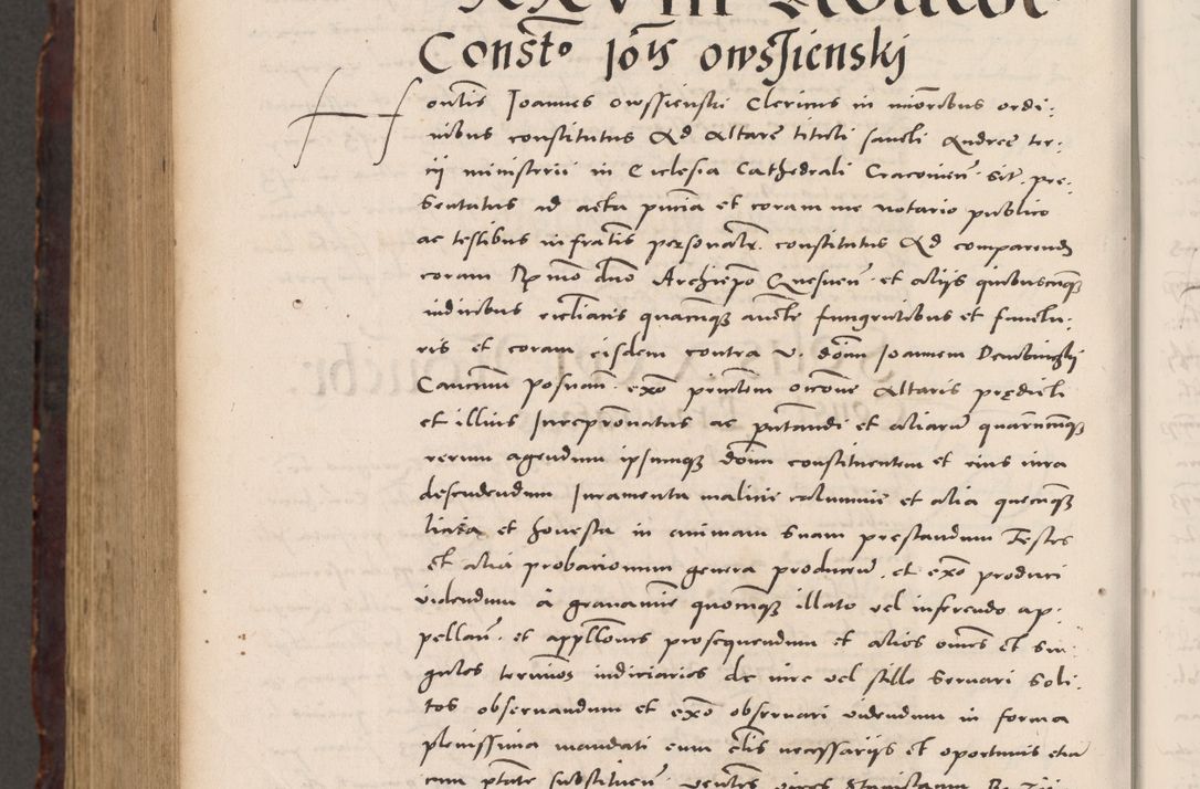 Zdjęcie nr 1166 dla obiektu archiwalnego: Acta actorum causarum, sentenciarum tam diffinitivarum quam interloquutoriarum, decretorum, obligationum, quietationum et constitucionum procuratorum coram reverendo domino Bartholomeo Ganthkowski cancellario Gnesnensi, archidiacono et reverendissimi in Christo patris domini Andree Dei gratia episcopi Cracoviensis vicario in spiritualibus generali Cracoviensi ad annum Domini millesimum quingentesimum quingentesimum secundum, cuius indictio decima, pontificatus Julii pape tercii, annus tercius, foeliciter continuantur.