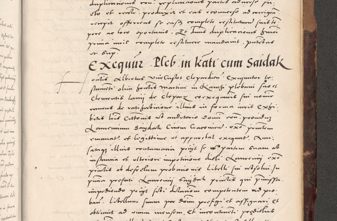 Zdjęcie nr 1167 dla obiektu archiwalnego: Acta actorum causarum, sentenciarum tam diffinitivarum quam interloquutoriarum, decretorum, obligationum, quietationum et constitucionum procuratorum coram reverendo domino Bartholomeo Ganthkowski cancellario Gnesnensi, archidiacono et reverendissimi in Christo patris domini Andree Dei gratia episcopi Cracoviensis vicario in spiritualibus generali Cracoviensi ad annum Domini millesimum quingentesimum quingentesimum secundum, cuius indictio decima, pontificatus Julii pape tercii, annus tercius, foeliciter continuantur.