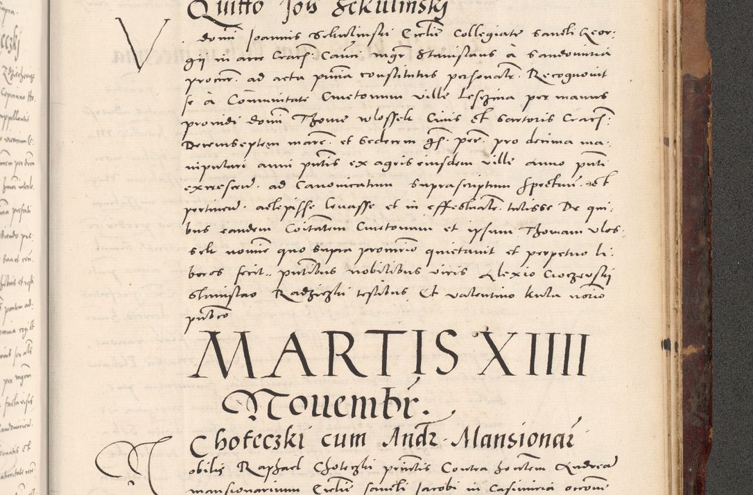 Zdjęcie nr 1145 dla obiektu archiwalnego: Acta actorum causarum, sentenciarum tam diffinitivarum quam interloquutoriarum, decretorum, obligationum, quietationum et constitucionum procuratorum coram reverendo domino Bartholomeo Ganthkowski cancellario Gnesnensi, archidiacono et reverendissimi in Christo patris domini Andree Dei gratia episcopi Cracoviensis vicario in spiritualibus generali Cracoviensi ad annum Domini millesimum quingentesimum quingentesimum secundum, cuius indictio decima, pontificatus Julii pape tercii, annus tercius, foeliciter continuantur.
