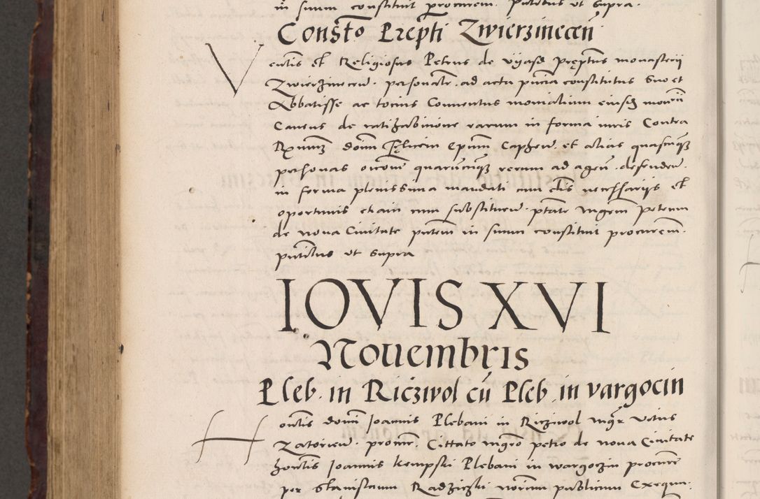 Zdjęcie nr 1148 dla obiektu archiwalnego: Acta actorum causarum, sentenciarum tam diffinitivarum quam interloquutoriarum, decretorum, obligationum, quietationum et constitucionum procuratorum coram reverendo domino Bartholomeo Ganthkowski cancellario Gnesnensi, archidiacono et reverendissimi in Christo patris domini Andree Dei gratia episcopi Cracoviensis vicario in spiritualibus generali Cracoviensi ad annum Domini millesimum quingentesimum quingentesimum secundum, cuius indictio decima, pontificatus Julii pape tercii, annus tercius, foeliciter continuantur.