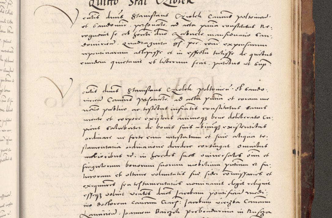 Zdjęcie nr 1141 dla obiektu archiwalnego: Acta actorum causarum, sentenciarum tam diffinitivarum quam interloquutoriarum, decretorum, obligationum, quietationum et constitucionum procuratorum coram reverendo domino Bartholomeo Ganthkowski cancellario Gnesnensi, archidiacono et reverendissimi in Christo patris domini Andree Dei gratia episcopi Cracoviensis vicario in spiritualibus generali Cracoviensi ad annum Domini millesimum quingentesimum quingentesimum secundum, cuius indictio decima, pontificatus Julii pape tercii, annus tercius, foeliciter continuantur.