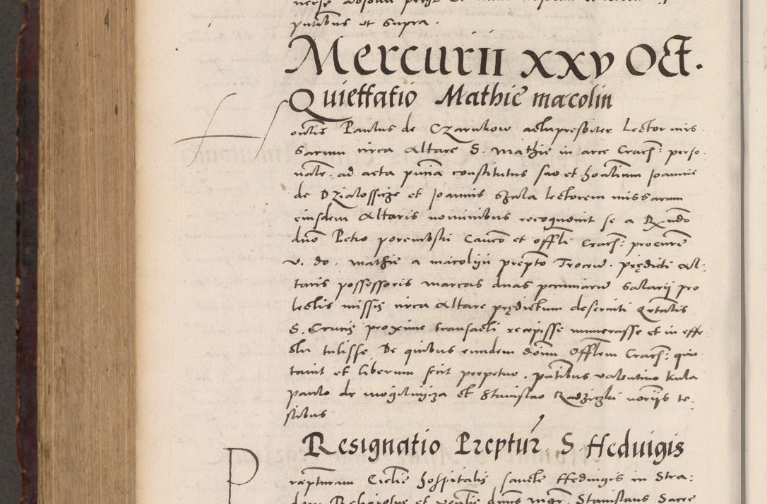 Zdjęcie nr 1118 dla obiektu archiwalnego: Acta actorum causarum, sentenciarum tam diffinitivarum quam interloquutoriarum, decretorum, obligationum, quietationum et constitucionum procuratorum coram reverendo domino Bartholomeo Ganthkowski cancellario Gnesnensi, archidiacono et reverendissimi in Christo patris domini Andree Dei gratia episcopi Cracoviensis vicario in spiritualibus generali Cracoviensi ad annum Domini millesimum quingentesimum quingentesimum secundum, cuius indictio decima, pontificatus Julii pape tercii, annus tercius, foeliciter continuantur.