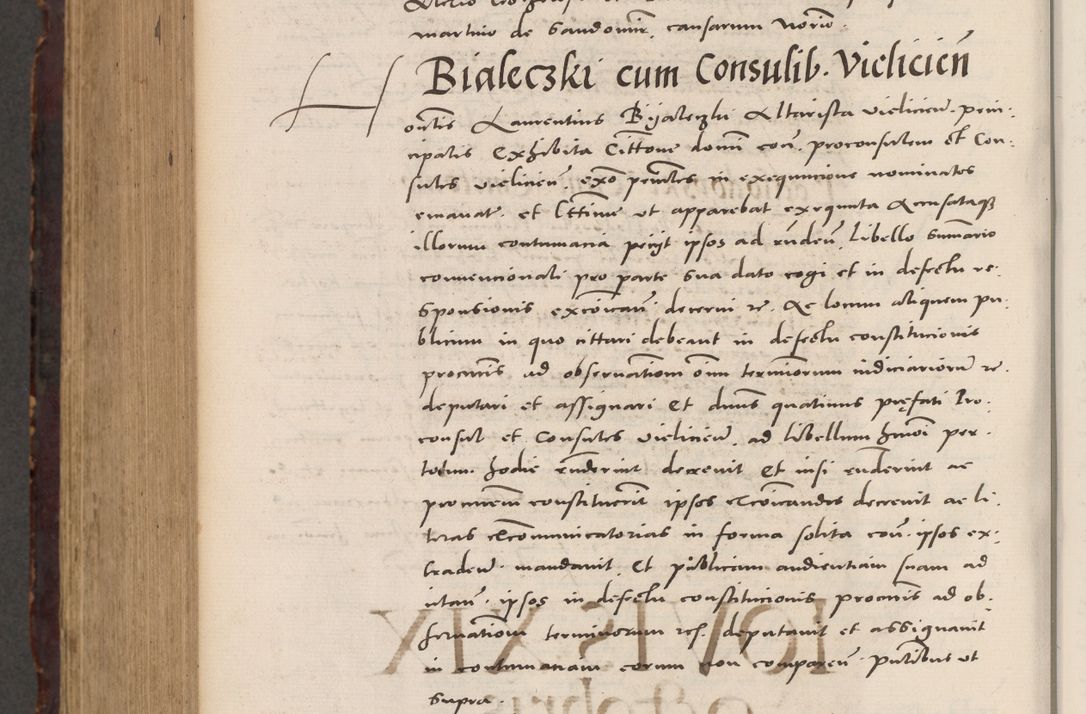 Zdjęcie nr 1108 dla obiektu archiwalnego: Acta actorum causarum, sentenciarum tam diffinitivarum quam interloquutoriarum, decretorum, obligationum, quietationum et constitucionum procuratorum coram reverendo domino Bartholomeo Ganthkowski cancellario Gnesnensi, archidiacono et reverendissimi in Christo patris domini Andree Dei gratia episcopi Cracoviensis vicario in spiritualibus generali Cracoviensi ad annum Domini millesimum quingentesimum quingentesimum secundum, cuius indictio decima, pontificatus Julii pape tercii, annus tercius, foeliciter continuantur.