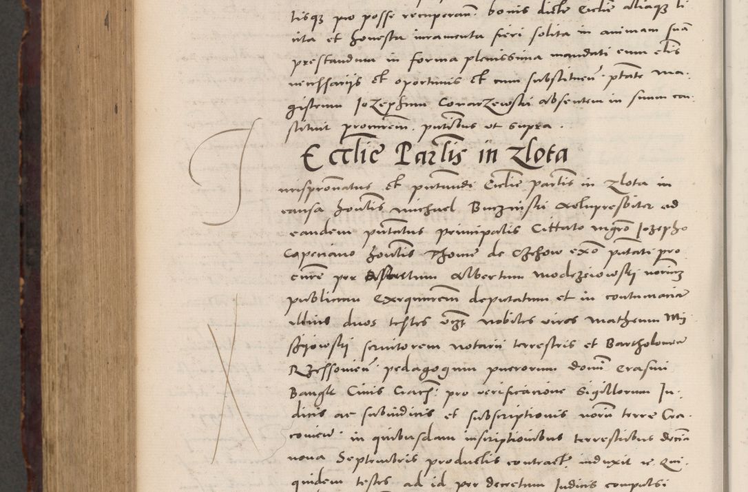 Zdjęcie nr 1110 dla obiektu archiwalnego: Acta actorum causarum, sentenciarum tam diffinitivarum quam interloquutoriarum, decretorum, obligationum, quietationum et constitucionum procuratorum coram reverendo domino Bartholomeo Ganthkowski cancellario Gnesnensi, archidiacono et reverendissimi in Christo patris domini Andree Dei gratia episcopi Cracoviensis vicario in spiritualibus generali Cracoviensi ad annum Domini millesimum quingentesimum quingentesimum secundum, cuius indictio decima, pontificatus Julii pape tercii, annus tercius, foeliciter continuantur.