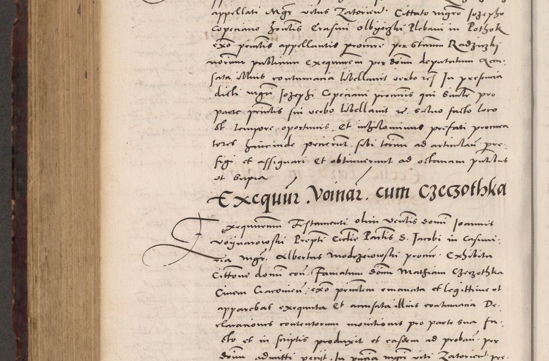 Zdjęcie nr 1104 dla obiektu archiwalnego: Acta actorum causarum, sentenciarum tam diffinitivarum quam interloquutoriarum, decretorum, obligationum, quietationum et constitucionum procuratorum coram reverendo domino Bartholomeo Ganthkowski cancellario Gnesnensi, archidiacono et reverendissimi in Christo patris domini Andree Dei gratia episcopi Cracoviensis vicario in spiritualibus generali Cracoviensi ad annum Domini millesimum quingentesimum quingentesimum secundum, cuius indictio decima, pontificatus Julii pape tercii, annus tercius, foeliciter continuantur.