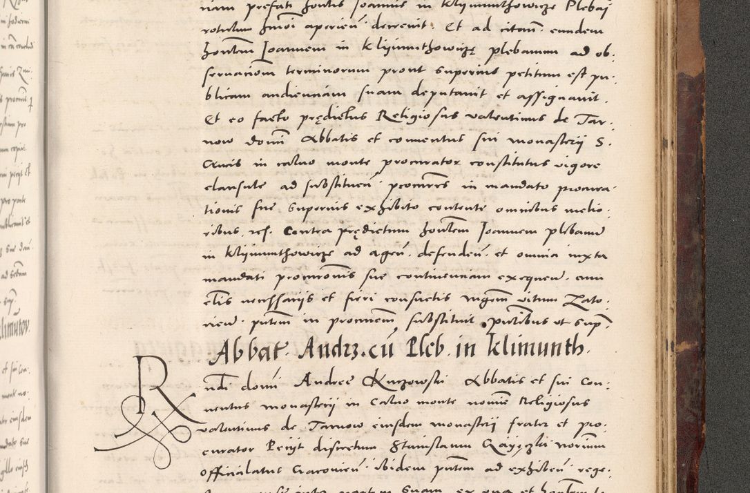 Zdjęcie nr 1099 dla obiektu archiwalnego: Acta actorum causarum, sentenciarum tam diffinitivarum quam interloquutoriarum, decretorum, obligationum, quietationum et constitucionum procuratorum coram reverendo domino Bartholomeo Ganthkowski cancellario Gnesnensi, archidiacono et reverendissimi in Christo patris domini Andree Dei gratia episcopi Cracoviensis vicario in spiritualibus generali Cracoviensi ad annum Domini millesimum quingentesimum quingentesimum secundum, cuius indictio decima, pontificatus Julii pape tercii, annus tercius, foeliciter continuantur.