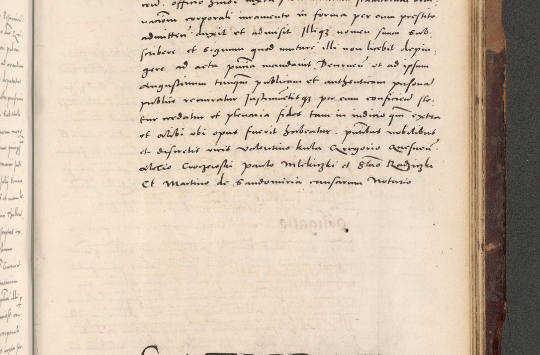 Zdjęcie nr 1095 dla obiektu archiwalnego: Acta actorum causarum, sentenciarum tam diffinitivarum quam interloquutoriarum, decretorum, obligationum, quietationum et constitucionum procuratorum coram reverendo domino Bartholomeo Ganthkowski cancellario Gnesnensi, archidiacono et reverendissimi in Christo patris domini Andree Dei gratia episcopi Cracoviensis vicario in spiritualibus generali Cracoviensi ad annum Domini millesimum quingentesimum quingentesimum secundum, cuius indictio decima, pontificatus Julii pape tercii, annus tercius, foeliciter continuantur.