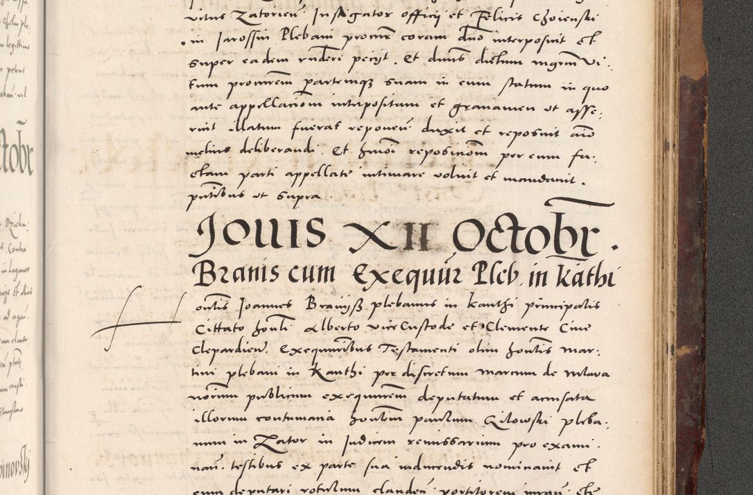 Zdjęcie nr 1093 dla obiektu archiwalnego: Acta actorum causarum, sentenciarum tam diffinitivarum quam interloquutoriarum, decretorum, obligationum, quietationum et constitucionum procuratorum coram reverendo domino Bartholomeo Ganthkowski cancellario Gnesnensi, archidiacono et reverendissimi in Christo patris domini Andree Dei gratia episcopi Cracoviensis vicario in spiritualibus generali Cracoviensi ad annum Domini millesimum quingentesimum quingentesimum secundum, cuius indictio decima, pontificatus Julii pape tercii, annus tercius, foeliciter continuantur.