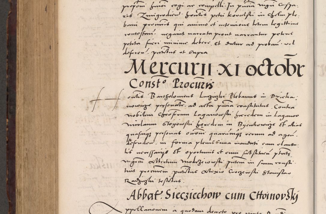 Zdjęcie nr 1092 dla obiektu archiwalnego: Acta actorum causarum, sentenciarum tam diffinitivarum quam interloquutoriarum, decretorum, obligationum, quietationum et constitucionum procuratorum coram reverendo domino Bartholomeo Ganthkowski cancellario Gnesnensi, archidiacono et reverendissimi in Christo patris domini Andree Dei gratia episcopi Cracoviensis vicario in spiritualibus generali Cracoviensi ad annum Domini millesimum quingentesimum quingentesimum secundum, cuius indictio decima, pontificatus Julii pape tercii, annus tercius, foeliciter continuantur.