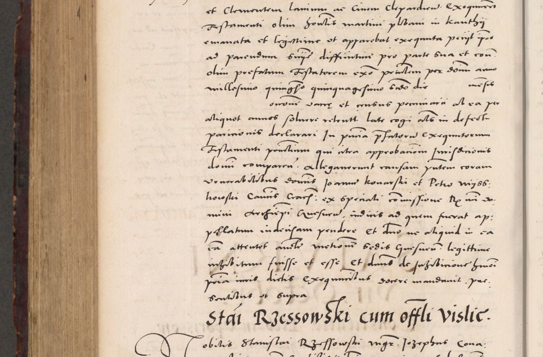 Zdjęcie nr 1086 dla obiektu archiwalnego: Acta actorum causarum, sentenciarum tam diffinitivarum quam interloquutoriarum, decretorum, obligationum, quietationum et constitucionum procuratorum coram reverendo domino Bartholomeo Ganthkowski cancellario Gnesnensi, archidiacono et reverendissimi in Christo patris domini Andree Dei gratia episcopi Cracoviensis vicario in spiritualibus generali Cracoviensi ad annum Domini millesimum quingentesimum quingentesimum secundum, cuius indictio decima, pontificatus Julii pape tercii, annus tercius, foeliciter continuantur.